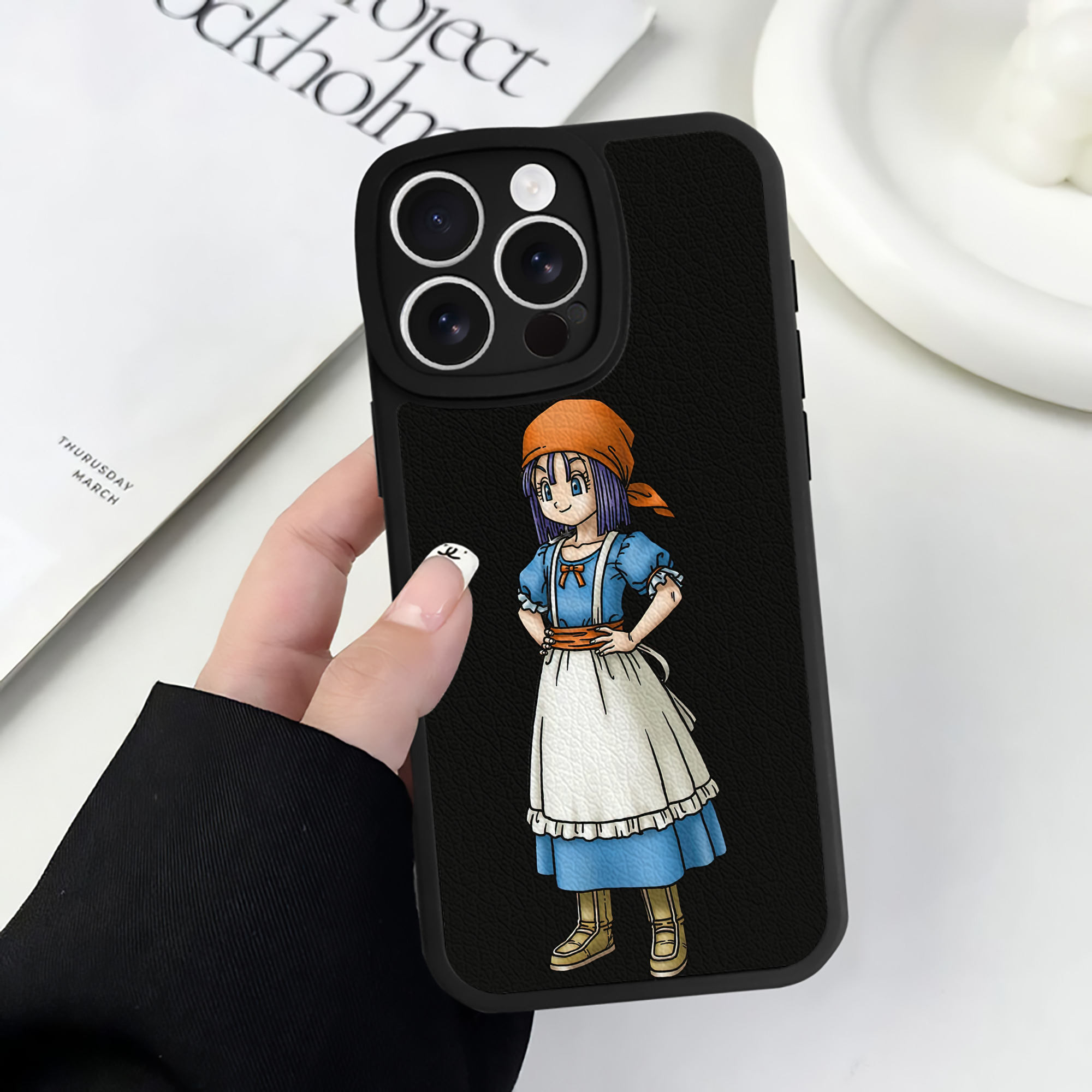 （画像用） ドラゴンクエスト Doragon Kuesuto Dragon Quest 【iPhone 16シリーズ対応】シリコンスマホケース（レザー調） 材質：シリコン
